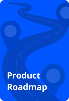 Roadmap design symbolizing product updates.